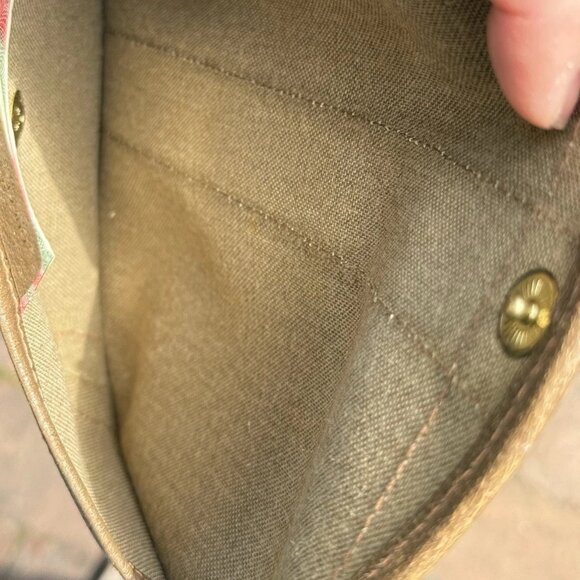 WITH CHAIN EUC Gucci Shirley Line Pouch Beige Logo clutch Crossbody bag handbag - Picture 10 of 10